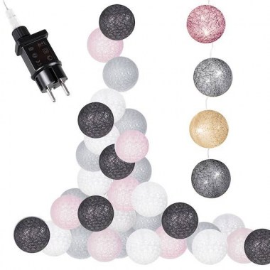 pol_pl_Cotton balls 50 led lampki dekoracyjne girlanda na prad grafitowo biale 30142_6