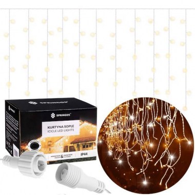 pol_pl_Kurtyna swietlna 300 led girlanda lampki wewnetrzno zewnetrzne sople cieply bialy z zimnym bialym flash 31523_1