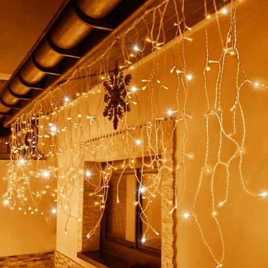 pol_pl_Kurtyna swietlna 300 led girlanda lampki wewnetrzno zewnetrzne sople cieply bialy z zimnym bialym flash 31523_4