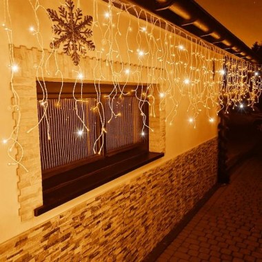 pol_pl_Kurtyna swietlna 300 led girlanda lampki wewnetrzno zewnetrzne sople cieply bialy z zimnym bialym flash 31523_9