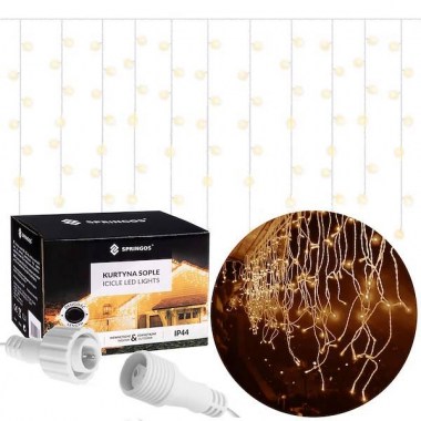 pol_pl_Kurtyna swietlna 500 led girlanda lampki wewnetrzno zewnetrzne sople cieply bialy 29772_1