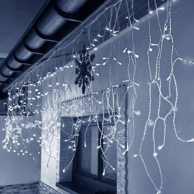 pol_pl_Kurtyna swietlna 500 led girlanda lampki wewnetrzno zewnetrzne sople zimny bialy 29761_2